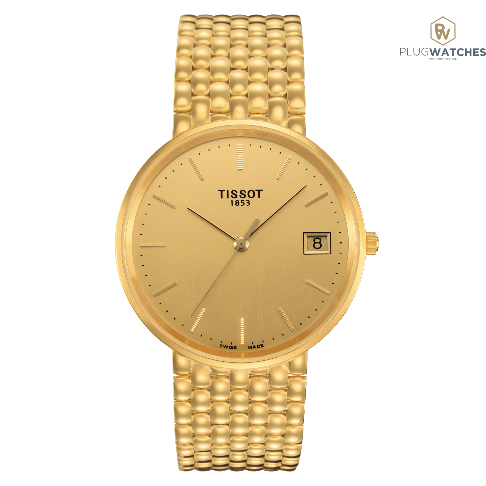 Tissot 1853 clearance 18k gold watch